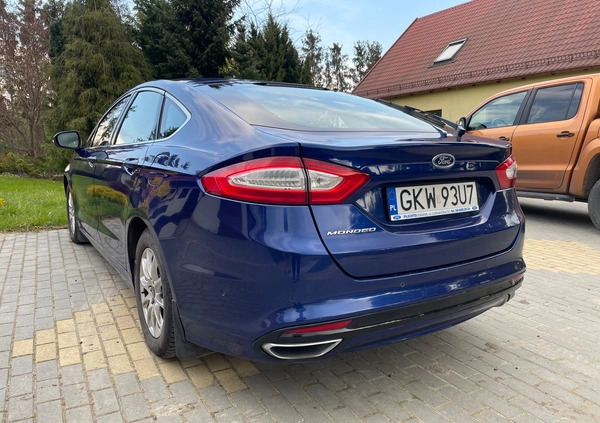 Ford Mondeo cena 58200 przebieg: 171500, rok produkcji 2015 z Duszniki-Zdrój małe 67